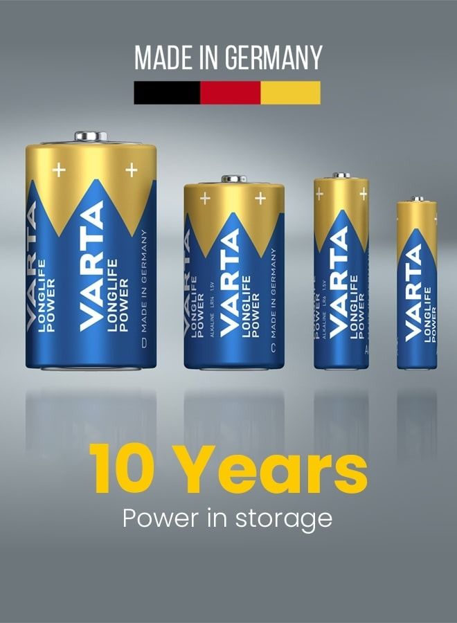 Varta Longlife Power AAA Alkaline Battery for Reliable Performance (8-Pack) - Image 5