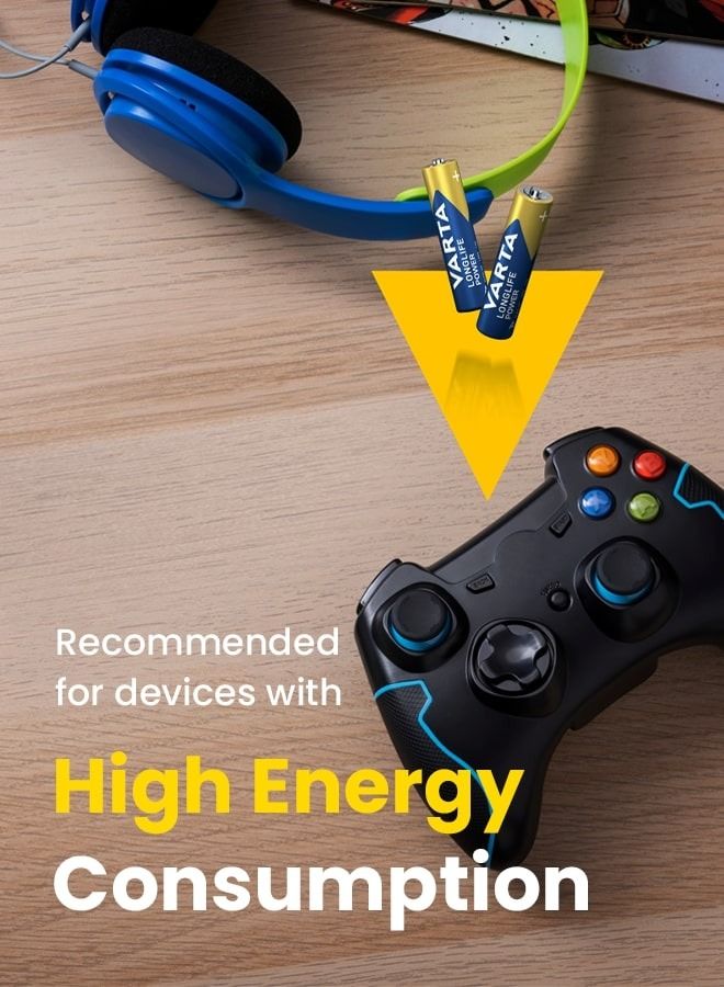 Varta Longlife Power AAA Alkaline Battery for Reliable Performance (8-Pack) - Image 4