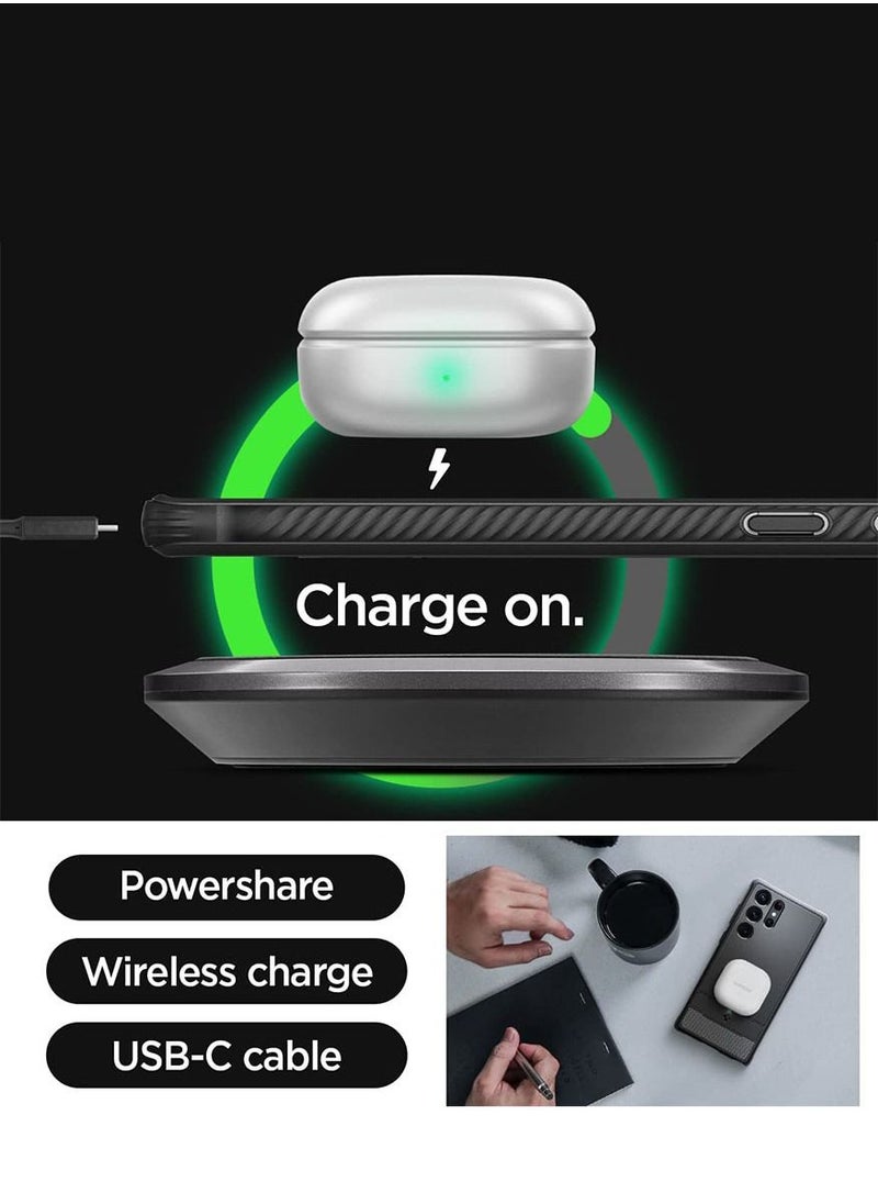 Spigen - غطاء حماية متين لهاتف سامسونج جالاكسي S23 الترا بأنسجة من ألياف الكربون - أسود مطفي - Image 1
