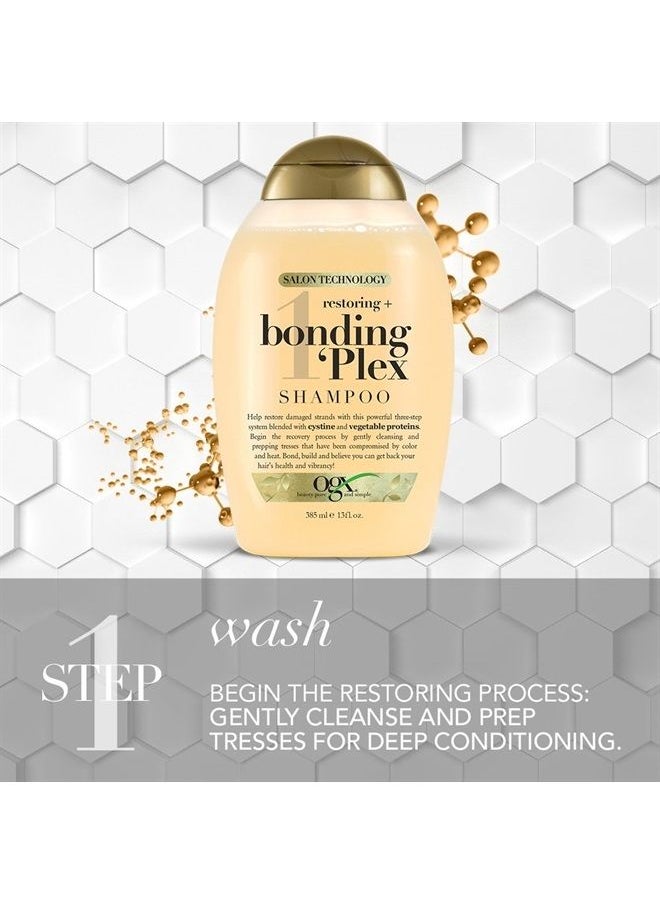 Restoring + Bonding Plex Salon Technology Shampoo, 13 Ounce, 385 Fl oz
