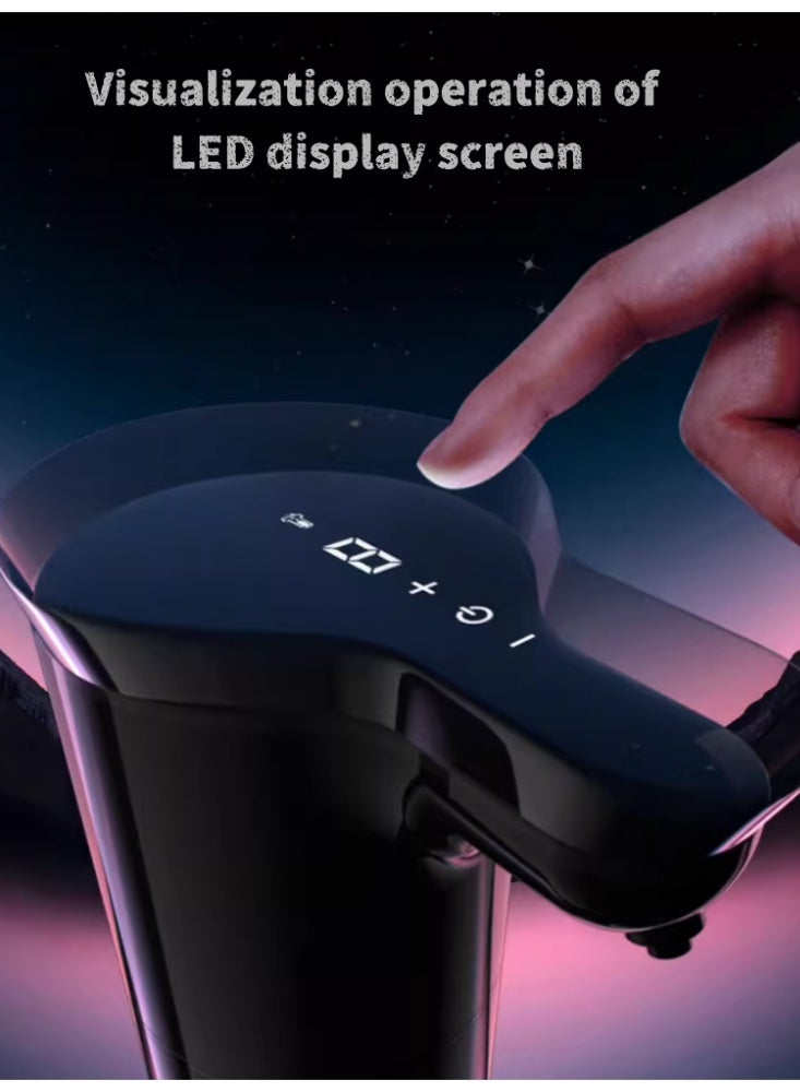 Intelligent Induction Automatic Hand Soap Dispenser, Household Wall Mounted Soap Dispenser Obsidian Black Foam - Image 2