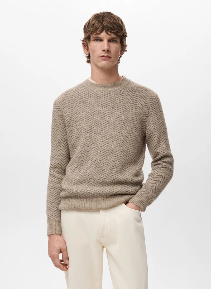 مانجو مان Knit striped sweater