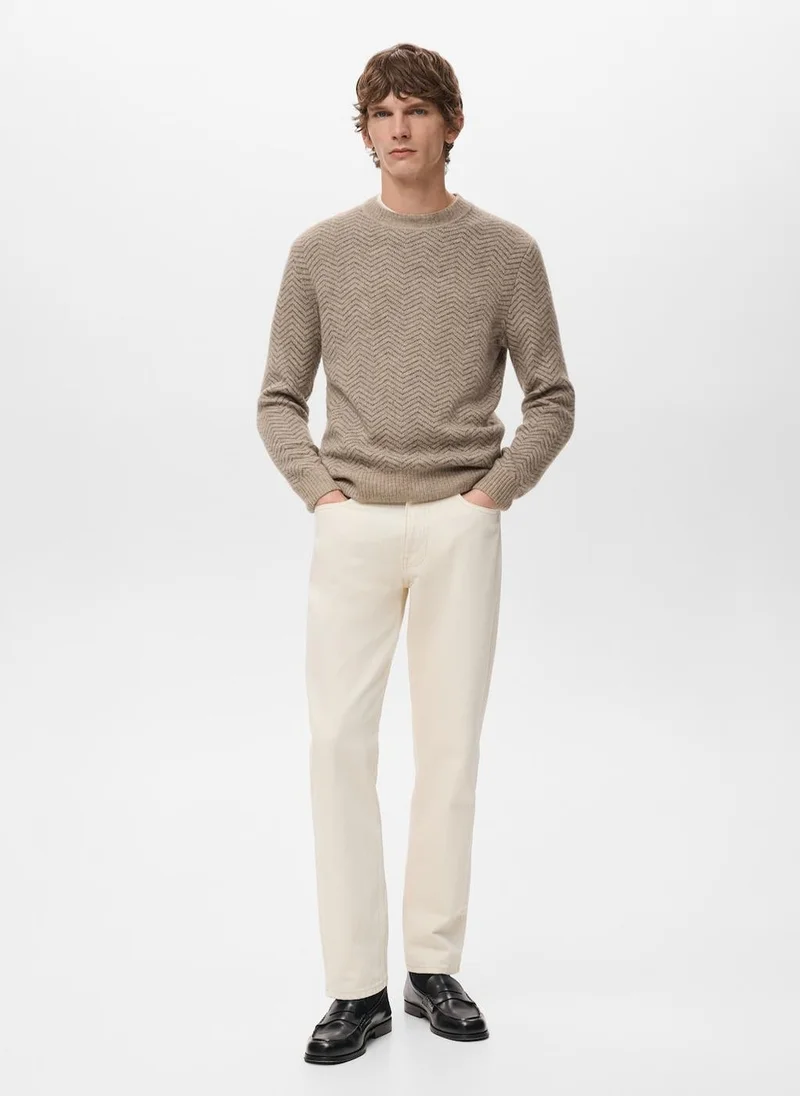 Mango Man  Knit striped sweater for Men | Best Price UAE