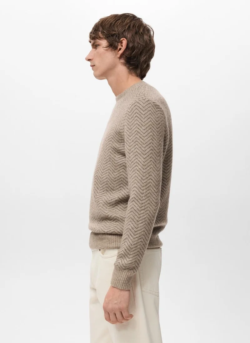 Mango Man  Knit striped sweater for Men | Best Price UAE