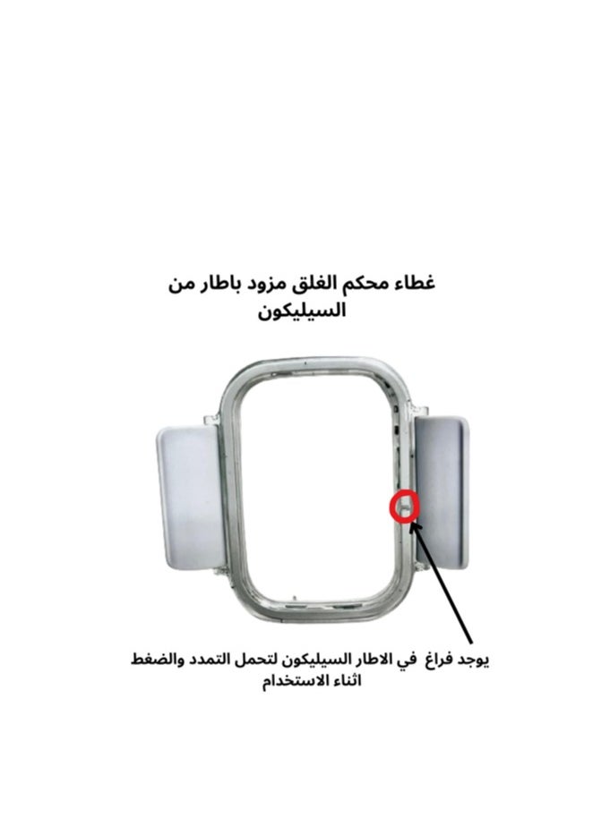 فينيكس حافظة طعام للثلاجة من الأكريليك، طقم علب طعام مكون من 3 قطع بقفل محكم - جوانب سيليكون شفافة 3 * 400 مل رمادي  - Image 4