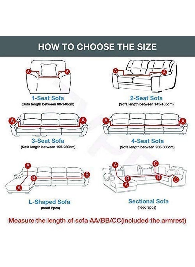 TONY STARK - TONY STARK Universal One Seater Sofa Cover Big Elasticity, Protective, Flexible Stretch, Spandex & Polyester Sofa Slipcover with 1 Piece Cushion Cover Included (One Seater, 90-145cm, Multi Prism) - Image 1