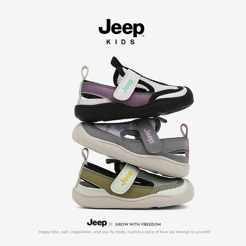 Jeep Kidsren'S Baby Sandals, Boys' Shoes, Summer Breathable Soft-Soled Toddler Shoes, Girls' Soft Toe-Cap Cut Out Shoes - Image 5