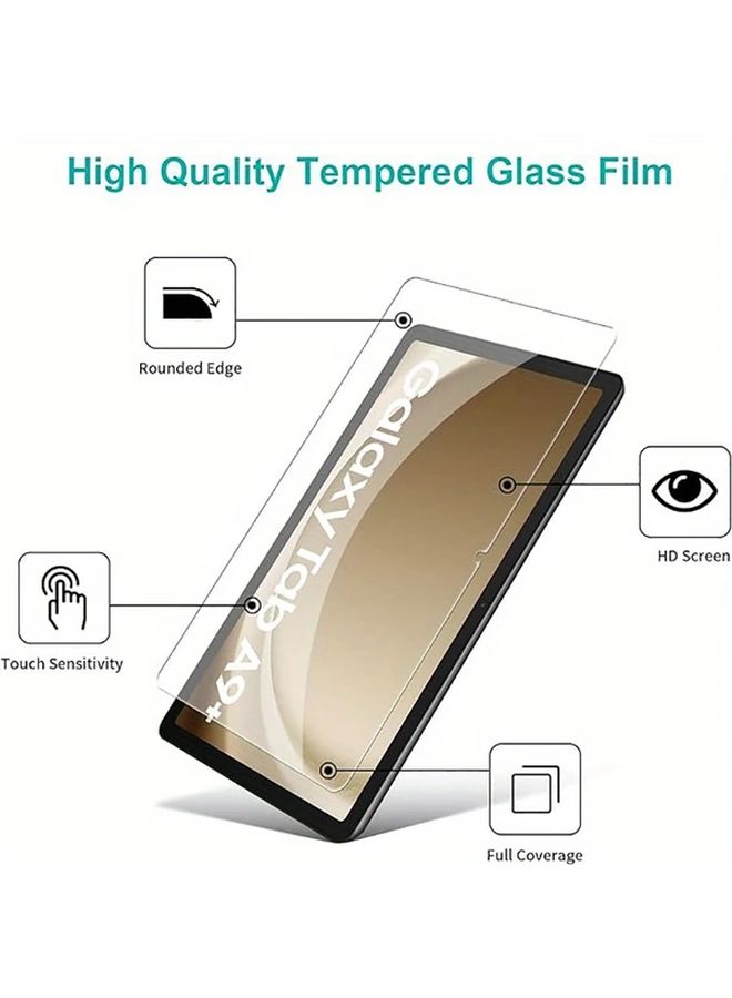Tempered Glass Screen Protector For Galaxy Tab A9 Plus 9H Hardness Glossy Finish - Image 2