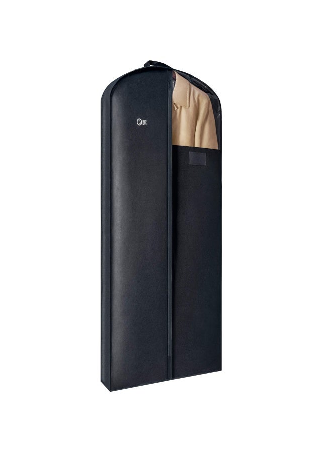 SAY HO UM Luxury Storage Garment Bag For Long Coat Fur Mink Gown Vestment And Choir Robe  60 Inch  5 Inch Gusset Cover  Heavy Duty Hanging Breathable Foldable Travel And Wardrobe Clothes Protector  - Image 1
