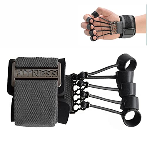 AMIFIT Finger Gripper Strength Trainer | Hand Exerciser Yoga Resistance Bands Finger Flexion And Extension Training Device | Finger Force Grip Device (Finger Gripper),Silicone - Image 1