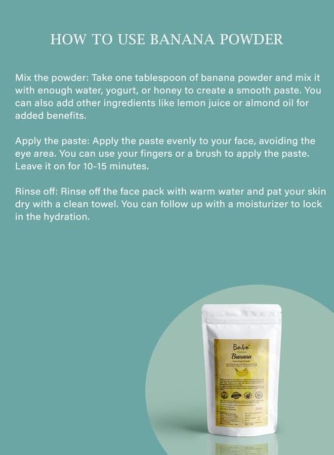 Bindian مسحوق الموز الهندي للرجال والنساء | مسحوق قناع الوجه الطبيعي (50 غرام) - Image 4