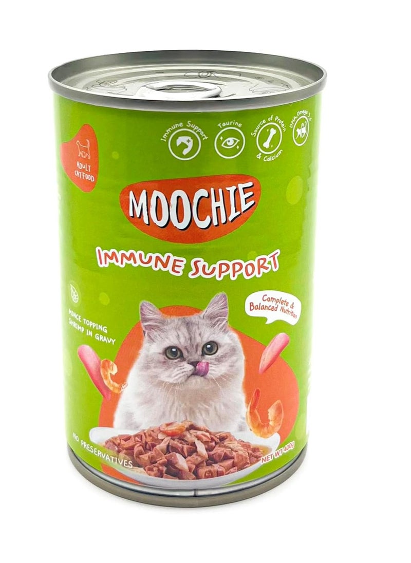 MOOCHIE moochie mince with shrimp cat wet food can 400g pack of 6 