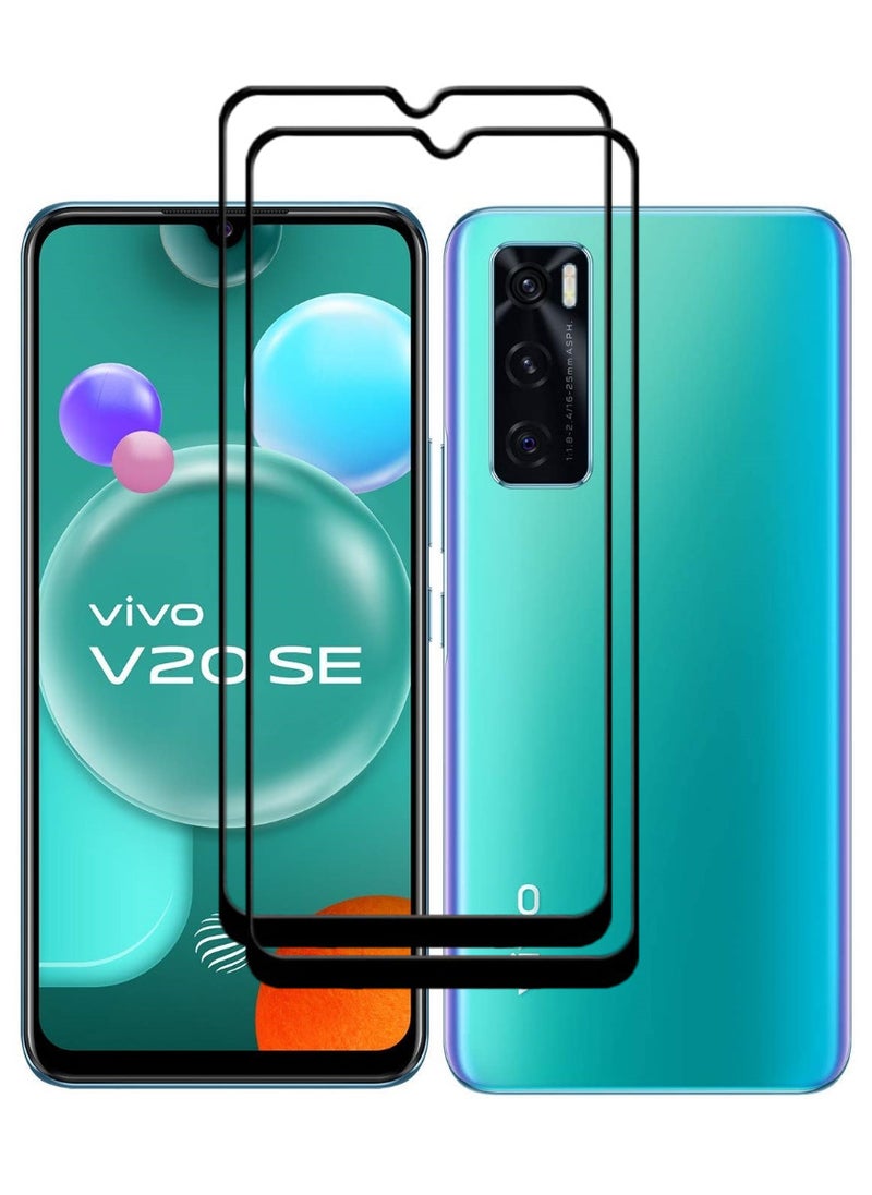 ACLIX 2 Pieces Antistatic ESD Dustproof Premium Quality High Definition Tempered Glass Screen Protector Designed For vivo V20 SE - Image 1
