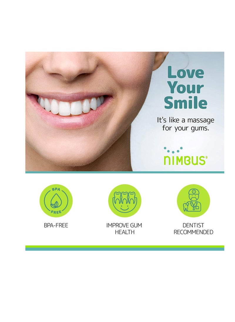 Nimbus - NIMBUS Extra Soft Toothbrushes (Regular Size Head), Periodontist Design Tapered Bristles for Sensitive Teeth & Receding Gums (5 Pack, Colors May Vary) - Image 1