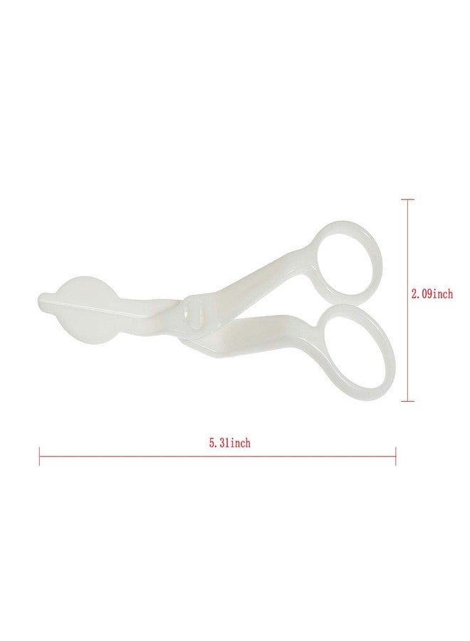 ZYAMY 3pcs ABS Plastic Cake Scissors Flower Fondant Decorating Cake Tool Flowers Lifter Cake Edge Scissors Clip Cream Transfer Confectionery Tool (White, Pink, Blue) - Image 2