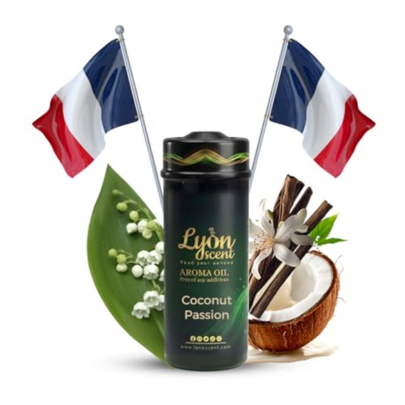 زيت عطري، رائحة جوز الهند (). زيت لآلات توزيع الروائح، يلتقط جوهر المناطق الاستوائية، مع رائحة جوز الهند وفاكهة الباشن فروت النابضة بالحياة التي تهدئ وتهدئ الحواس. - Image 1