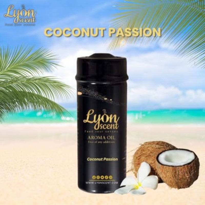 زيت عطري، رائحة جوز الهند (). زيت لآلات توزيع الروائح، يلتقط جوهر المناطق الاستوائية، مع رائحة جوز الهند وفاكهة الباشن فروت النابضة بالحياة التي تهدئ وتهدئ الحواس. - Image 3