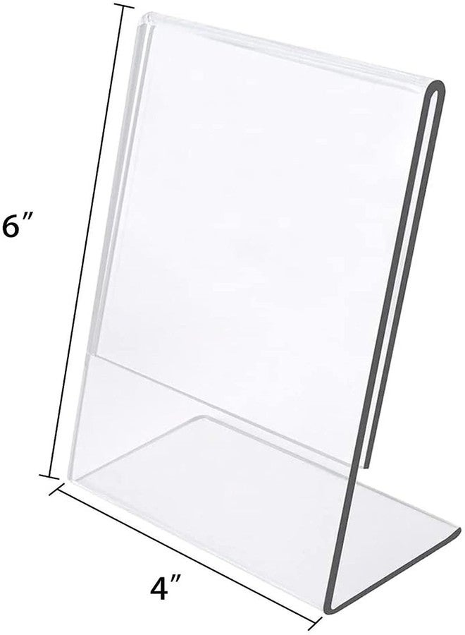 CPI 4 X 6 Inch (A6) Acrylic Bar code standee, QR Code L Shape Perfect for Restaurants, Promotions, Tent Card Paper Holder Photo Frames for BHIM, PHONEPE, GOOGLE Pay Stand (Transparent, Set of 12) - Image 2