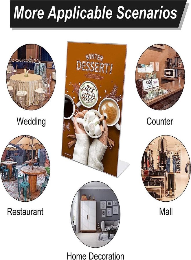 CPI 4 X 6 Inch (A6) Acrylic Bar code standee, QR Code L Shape Perfect for Restaurants, Promotions, Tent Card Paper Holder Photo Frames for BHIM, PHONEPE, GOOGLE Pay Stand (Transparent, Set of 12) - Image 3