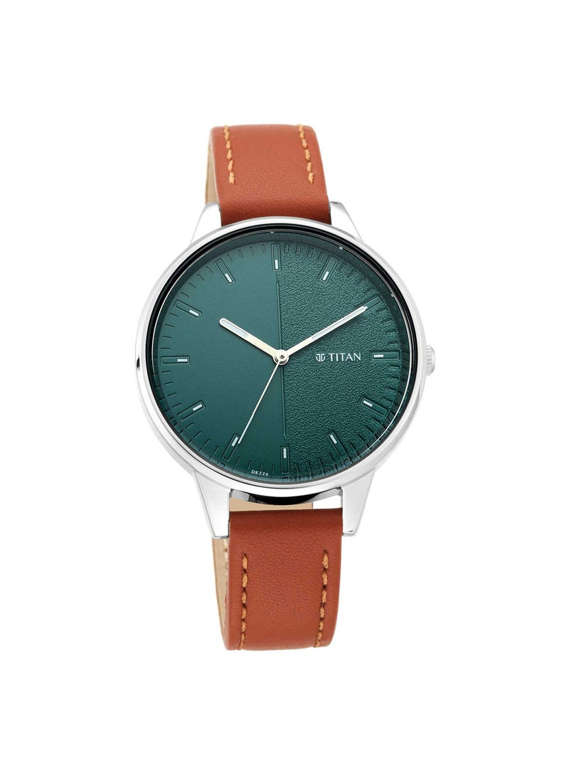 TITAN ساعة يد جلدية تناظرية 2648SL01 - Image 3