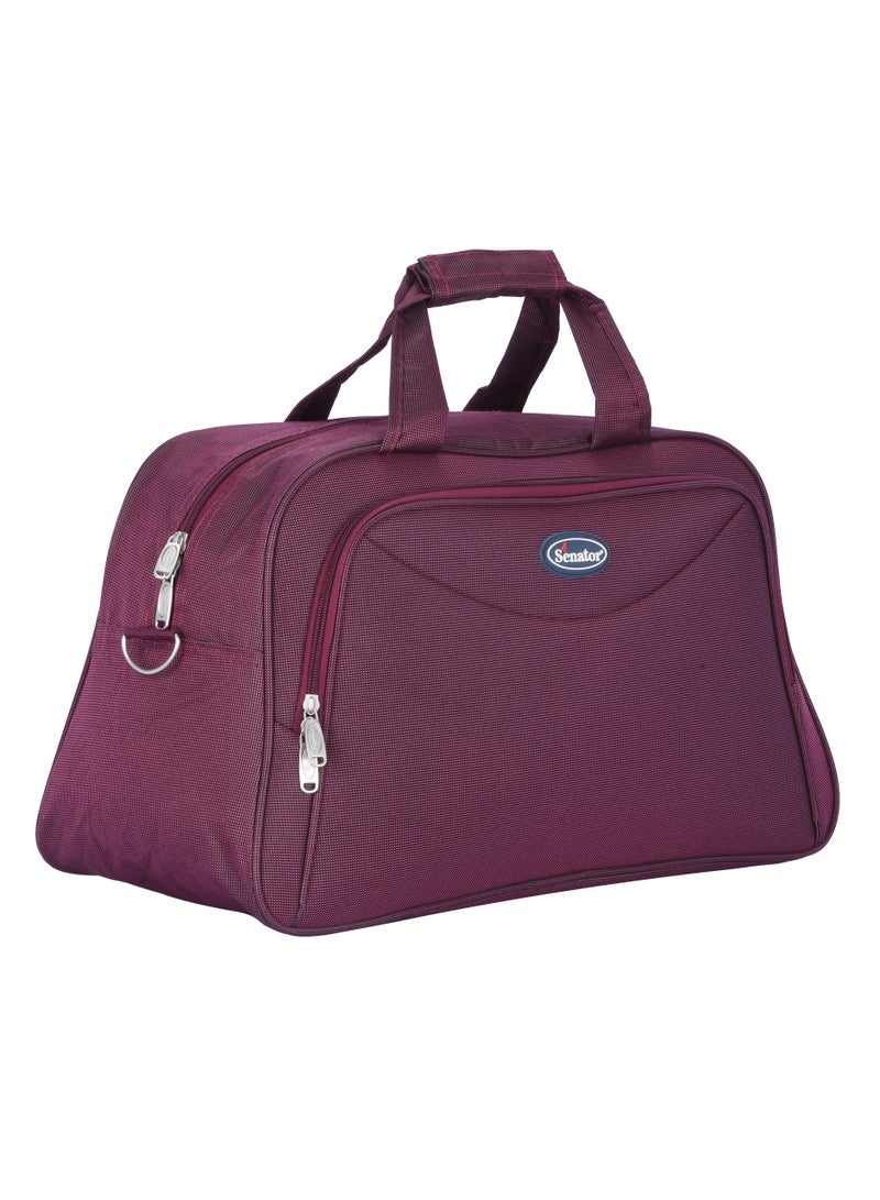 SENATOR Travel Duffle Bag for Unisex Lightweight Nylon Bag Multi Pocket Water & Scratch Resistant Adjustable Shoulder Strap Weekend Bag Convenient Carry On Luggage for Camping Training 42L Maroon EA218  - Image 1