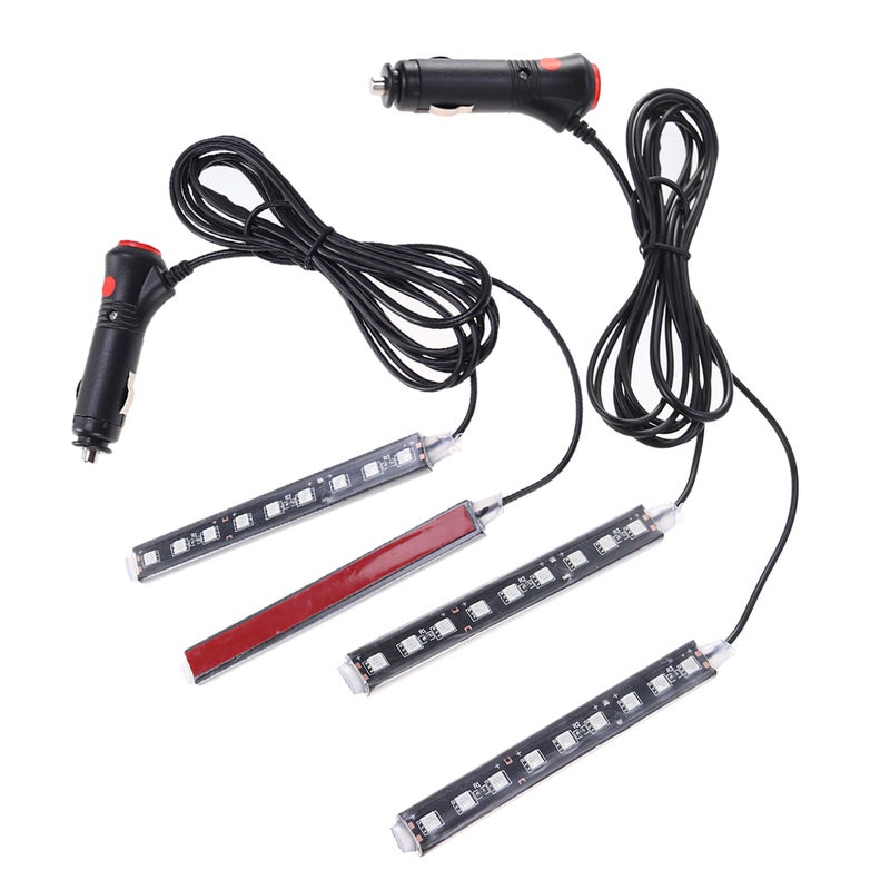 2PCS Footwell Lights Single Color Interior Footwell Lighting Strips Light Strips for Foot Interior Accessories - Image 4
