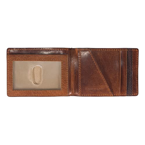 Browning محفظة براوننج للرجال القوية الغربية الثقيلة، متاحة بأنماط متعددة، بني (جيب أمامي) - Image 3