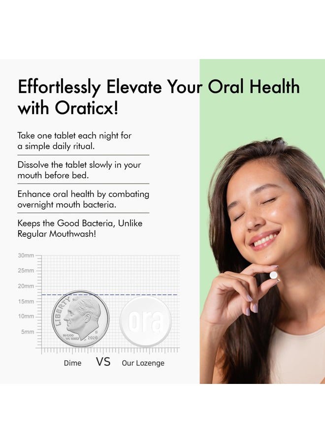 OraTicx Oral Probiotics for Bad Breath | 8 Billion CFU Unique Dental Probiotic | Freshens Breath Naturally | Supports Oral Health and Immunity | Fresh Mint Flavour | 30 - Image 5