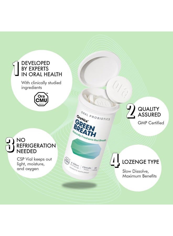 OraTicx Oral Probiotics for Bad Breath | 8 Billion CFU Unique Dental Probiotic | Freshens Breath Naturally | Supports Oral Health and Immunity | Fresh Mint Flavour | 30 - Image 3