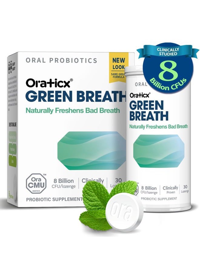 OraTicx Oral Probiotics for Bad Breath | 8 Billion CFU Unique Dental Probiotic | Freshens Breath Naturally | Supports Oral Health and Immunity | Fresh Mint Flavour | 30 - Image 1