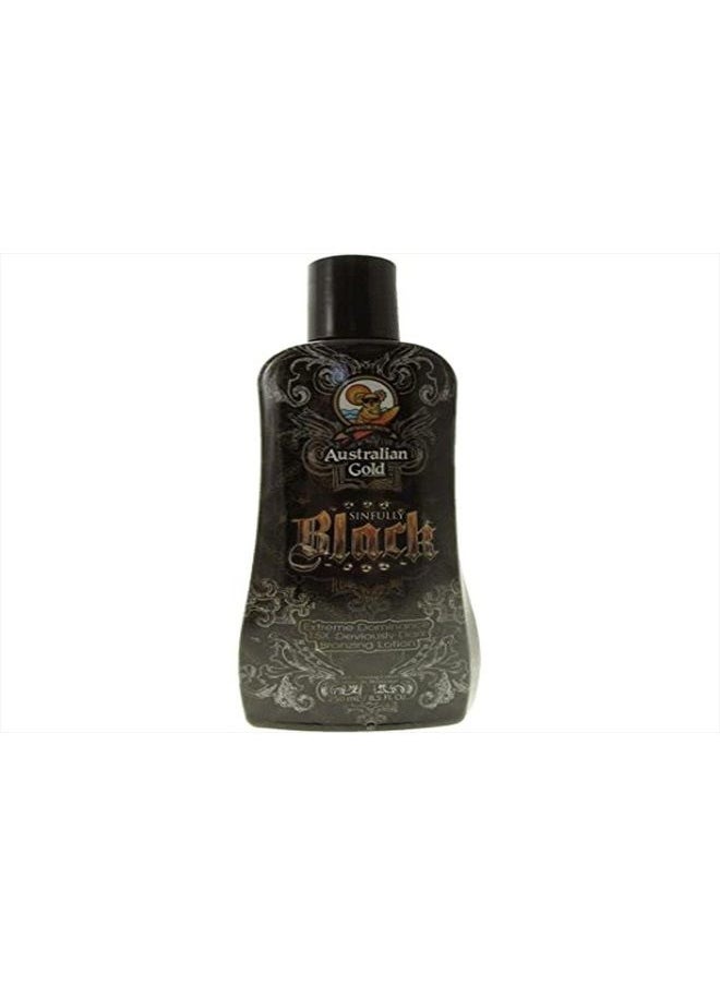Australian Gold Sinfully Black 15x Deep Dark Bronzing Tanning Lotion, 8.5 Ounce  - Image 1