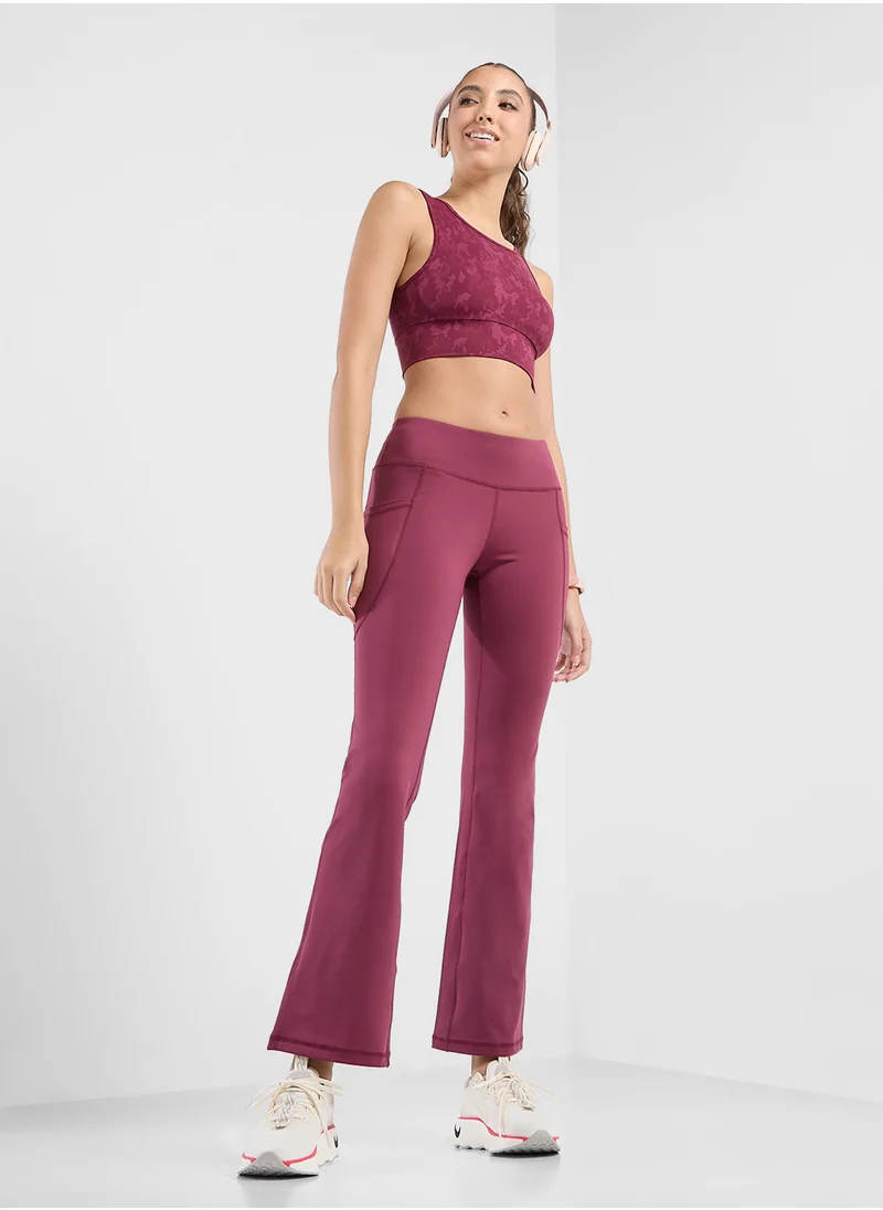 FRWD High Waist Flared Legging With Side Pockets