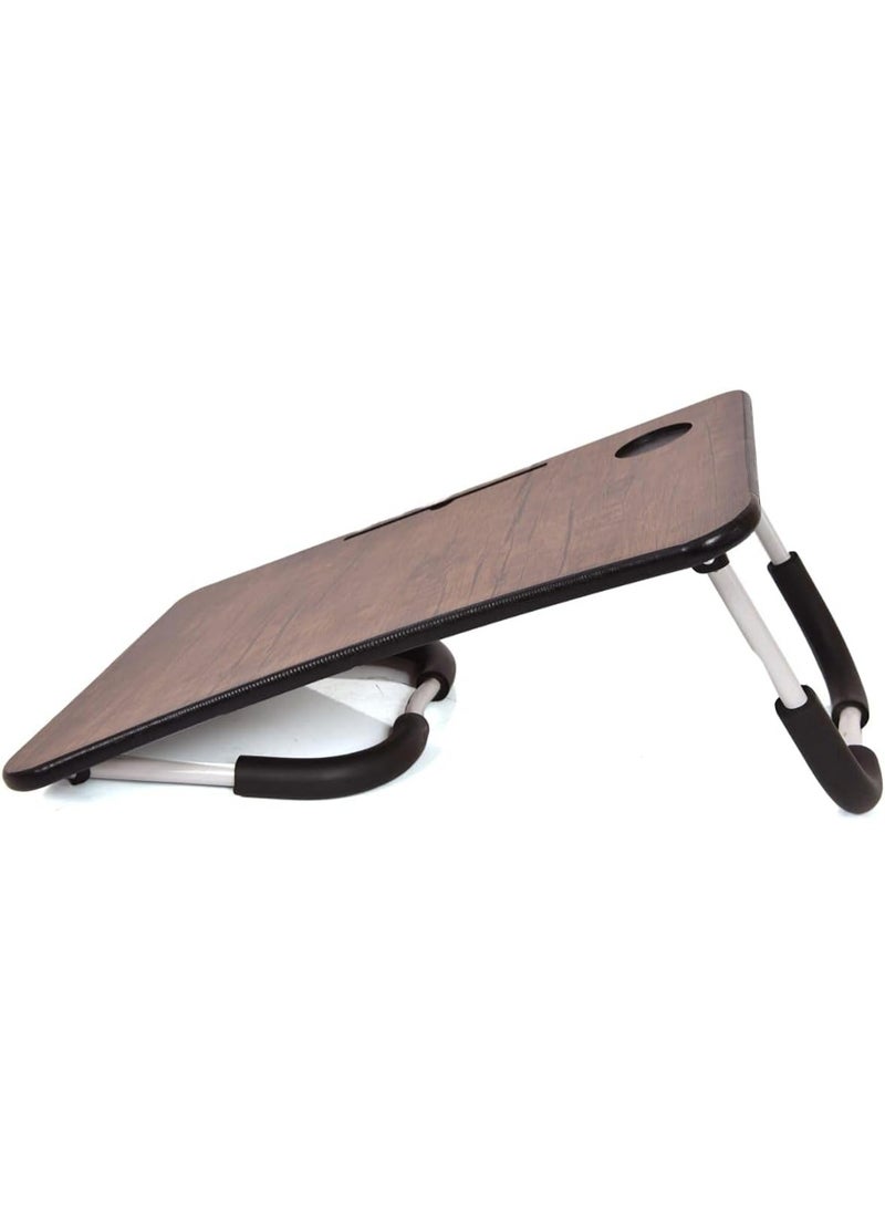 Laptop Table with Scratch and Water Resistant Surface, Portable Foldable Desk for Bed, Sofa, Study, Work and Daily Use - Image 2