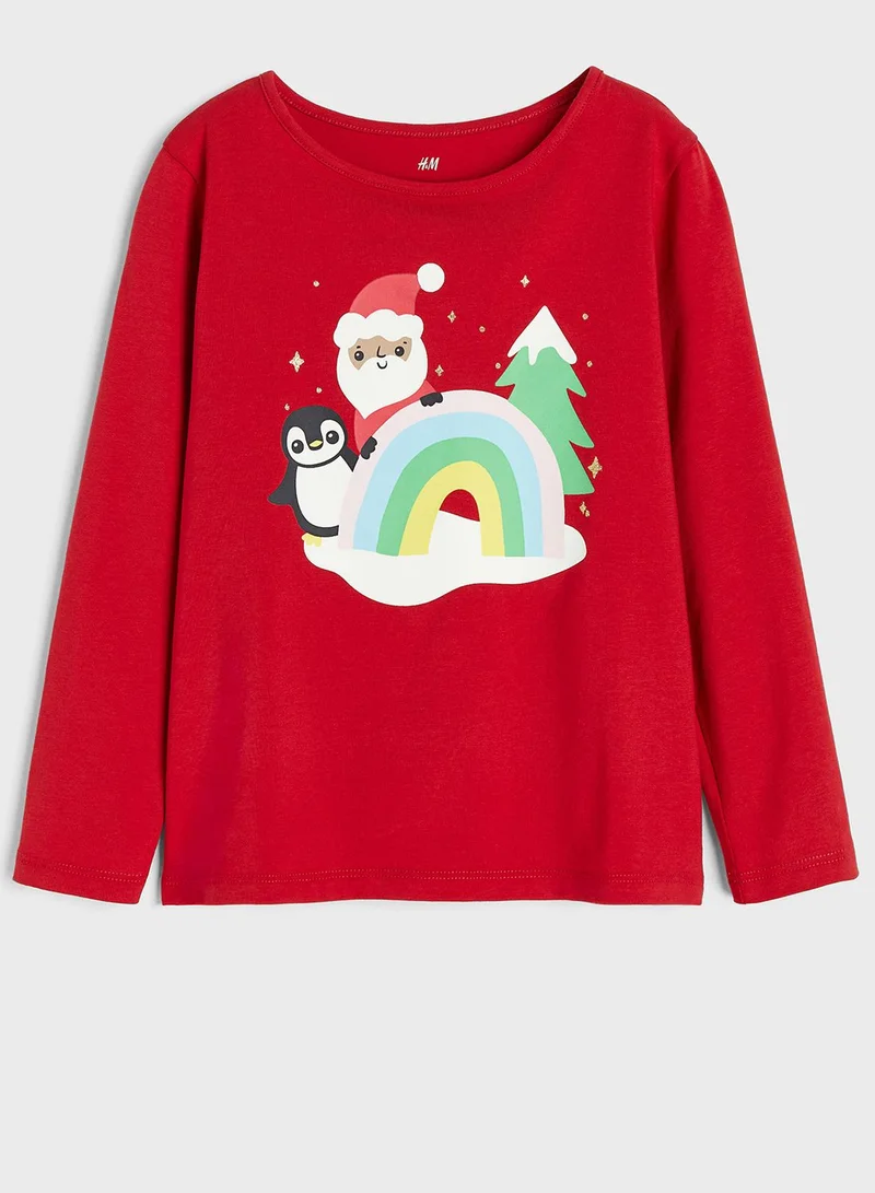 H&M Kids Printed Jersey Top