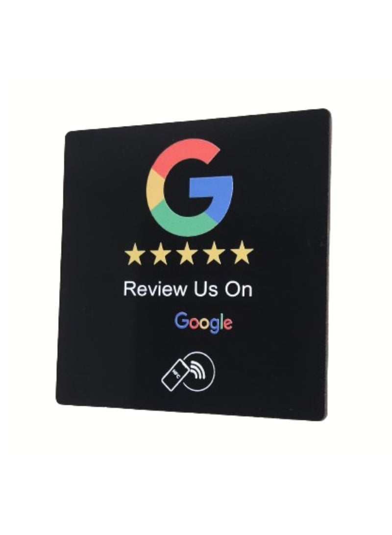 Google NFC Googlè Review Black  Simply Tap to Review,Increase Your Reviews | Review Us on Google | Ready to be activated instantly with your Googlè Review URL. (Acrylic Fob) - Image 5