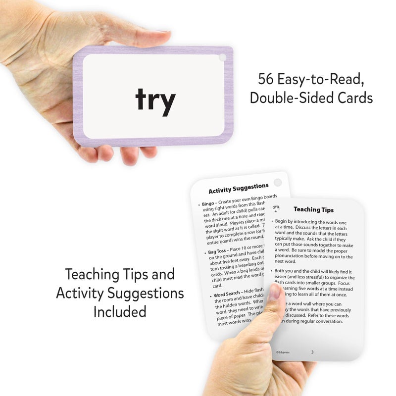 Teacher Created Resources Sight Words Flash Cards - 3 Letter Words (EP62039) - Image 3