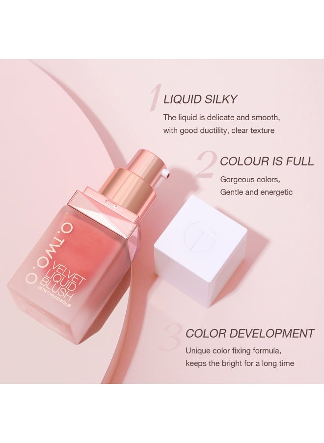 OTWOO Liquid Blush – Lightweight, Blendable & Long-Lasting Glow (#5, SALMON PINK) - Image 4