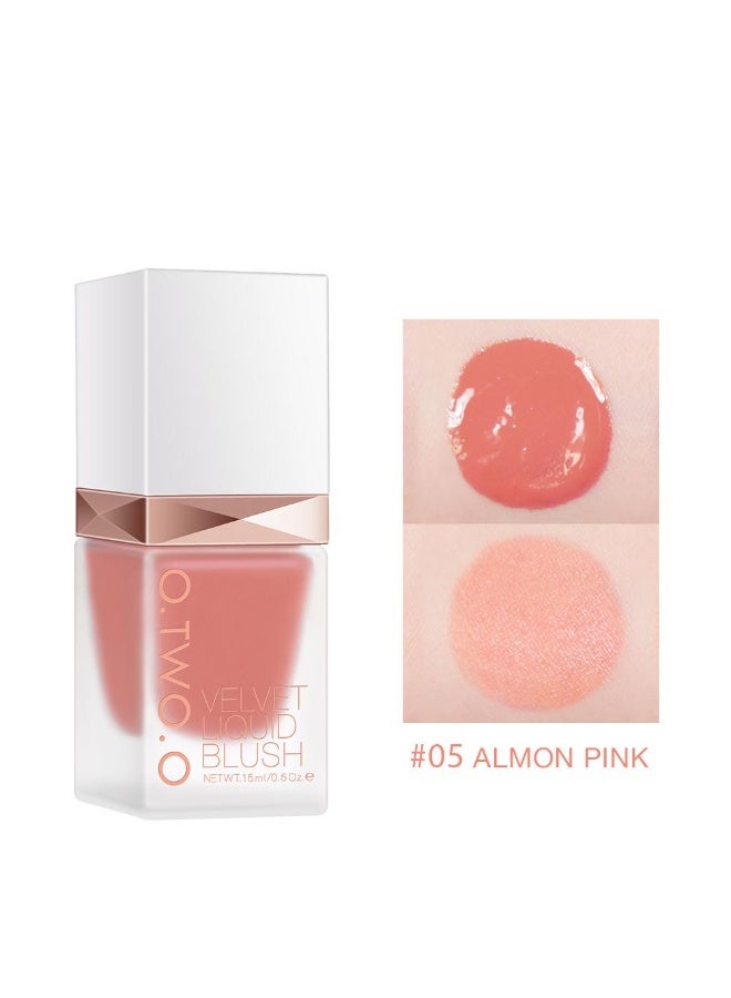 OTWOO Liquid Blush – Lightweight, Blendable & Long-Lasting Glow (#5, SALMON PINK) - Image 5