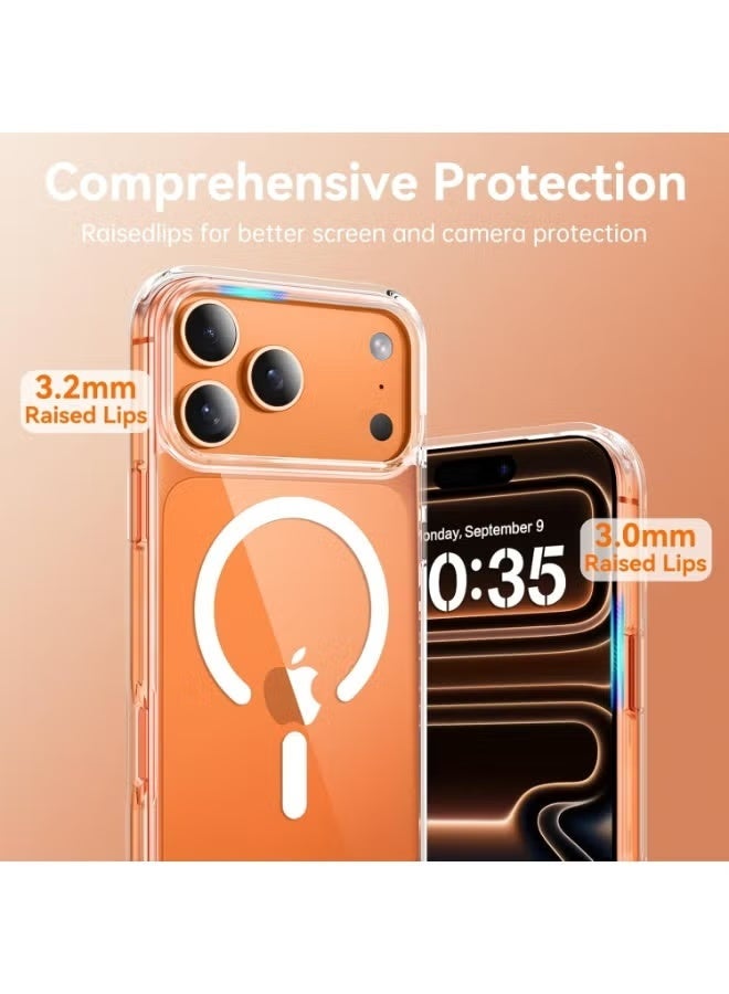 ARMOR iPhone 17 Pro Max Case – MagSafe Compatible Clear Slim Shockproof Protective Cover with Wireless Charging Support - Image 3