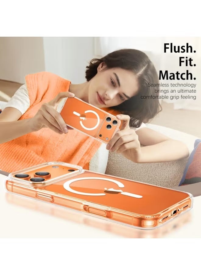 ARMOR iPhone 17 Pro Max Case – MagSafe Compatible Clear Slim Shockproof Protective Cover with Wireless Charging Support - Image 2