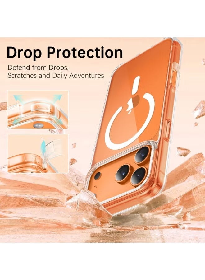 ARMOR iPhone 17 Pro Max Case – MagSafe Compatible Clear Slim Shockproof Protective Cover with Wireless Charging Support - Image 4