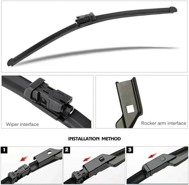 Wivplex Car Front Wiper Blades for Passat CC 2008-2011 - Image 2