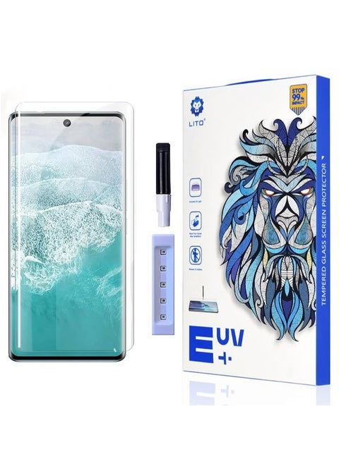 واقي شاشة Lito Vivo V30e 5G/Vivo V30 5G/Vivo V30 Pro 5G من الزجاج المقوى المقاوم للأشعة فوق البنفسجية مع تغطية من الحافة إلى الحافة