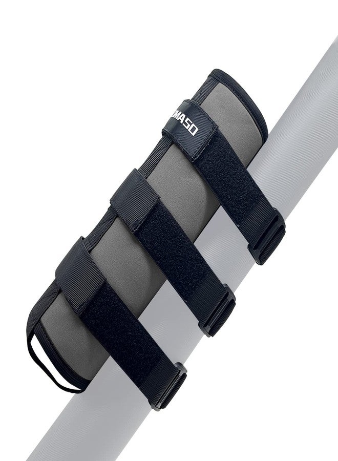 ROMASO Roll Bar Fire Extinguisher Mount for Jeep Wrangler YJ TJ JK JKU JL 2.5 Lb Fire Extinguisher Holder Bag(Gray) - Image 4