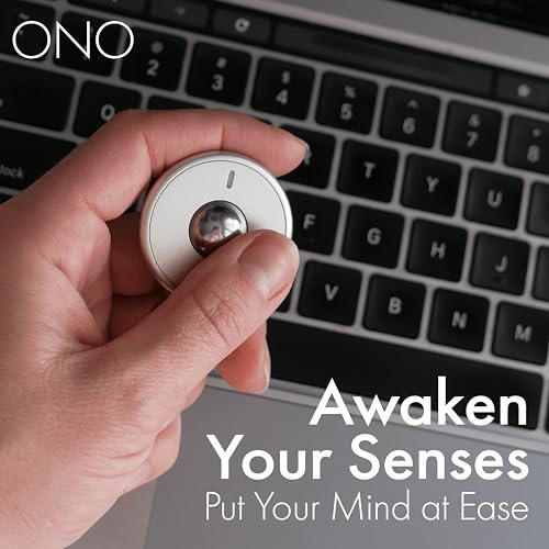 ONO Scroller - Handheld Fidget Toy for Adults | Help Relieve Stress, Anxiety, Tension | Promotes Focus, Clarity | Compact, Portable Design | Aluminum Grey - Image 3