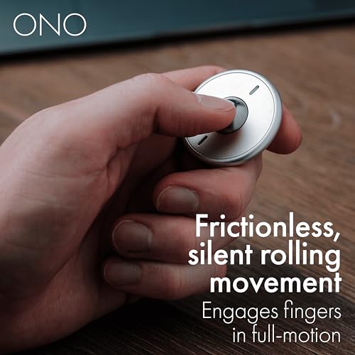 ONO Scroller - Handheld Fidget Toy for Adults | Help Relieve Stress, Anxiety, Tension | Promotes Focus, Clarity | Compact, Portable Design | Aluminum Grey - Image 4