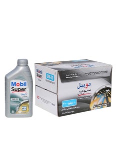 Mobil Mobil Super 0W-20 Engine Oil - Fully Synthetic for Superior Performance and Suitable for Hybrid Vehicles / (6 x 1L Bottles) & (12L Carton)  - Image 1
