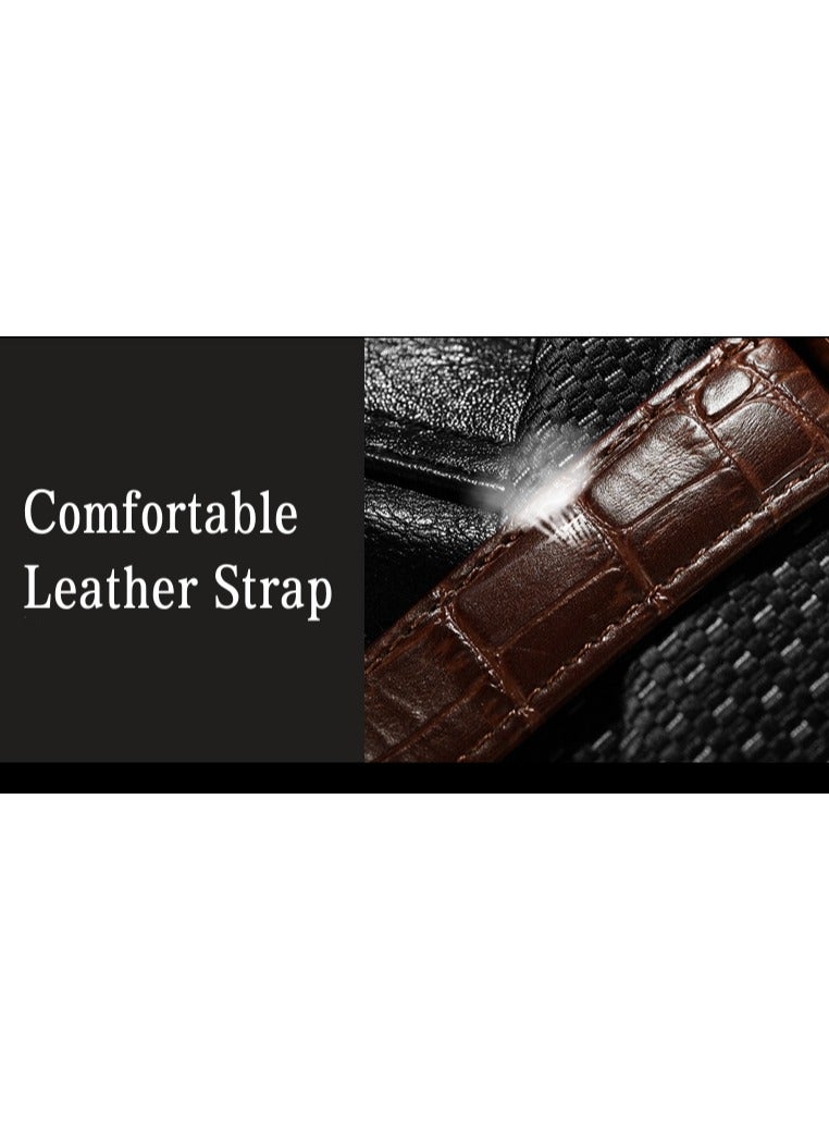 أوليفز ساعة رجالية Olevs ساعة كوارتز ساعة عمل مقاومة للماء للرجال - Image 5