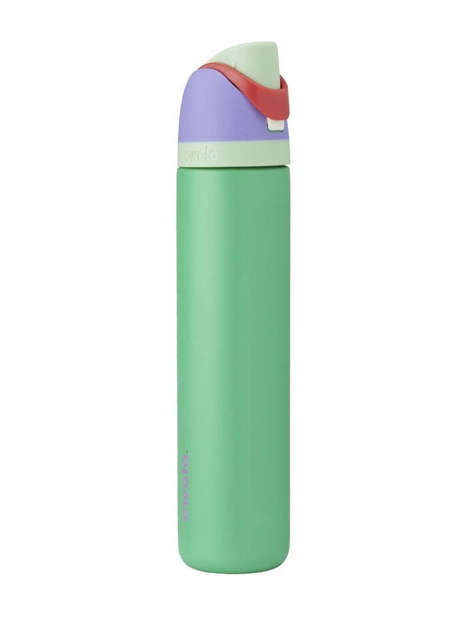 Owala Disney Princess FreeSip Insulated Stainless Steel Water Bottle with Straw for Sports and Travel, BPA-Free Sports Water Bottle, 24 oz, Ariel - Image 1