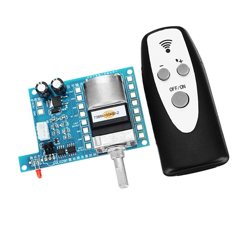 klarako DIY Kits Module Board - 1x AC/DC 9V Infrared Remote Control Volume Controller Board Pre Potentiometer - 1 x Remote controll - Image 2